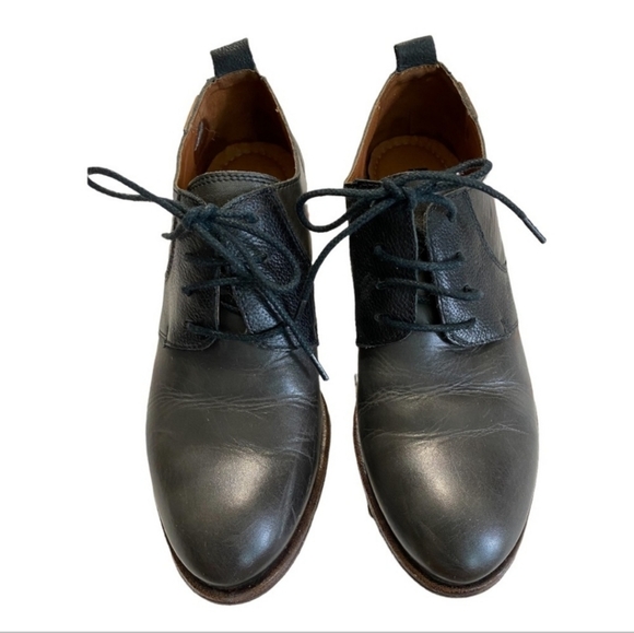 PIKOLINOS Black Lace Up Oxford Heels Shoes 38 7.5 - Picture 9 of 13